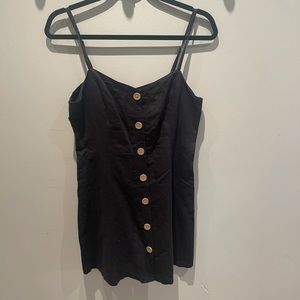 Women’s Urban outfitters black button up mini dress